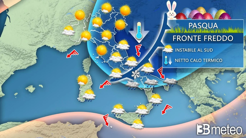 Meteo Previsioni Di Pasqua Da Sabato Stop Al Caldo In Arrivo Pioggia