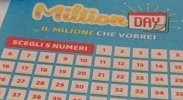 Million Day, i numeri vincenti di venerdì 31 gennaio 2020