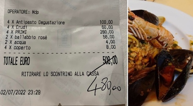 Cena pesce in quattro, maxi-conto da 508 euro (280 solo per i primi). Clienti furiosi: «Ma è il ristorante di Briatore»