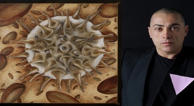 Artista affetto da Hiv dipinge con il suo sangue: opera shock «per sensibilizzare i giovani» Artista affetto da Hiv dipinge con il suo sangue: opera shock «per sensibilizzare i giovani»