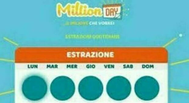 Million Day, estrazione dei cinque numeri vincenti di oggi 28 novembre 2021