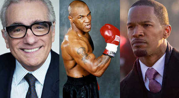 Martin Scorsese, Mike Tyson e Jamie Foxx Martin Scorsese, Mike Tyson e Jamie Foxx