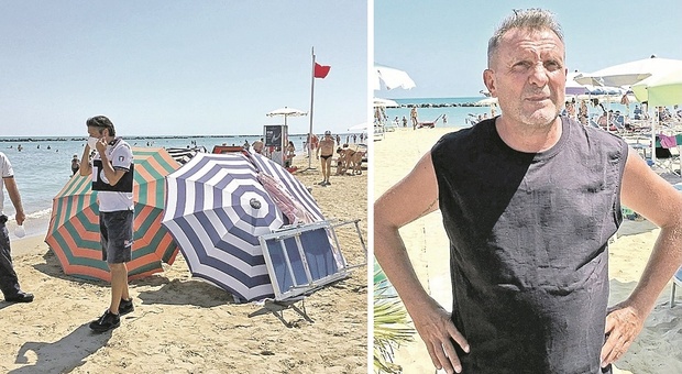 Pesaro, Vittorio stroncato da un malore in spiaggia. Il bagnino: «È una maledizione»