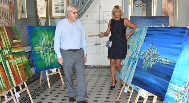 Sgarbi a Palazzo Ferrajoli per il vernissage a favore dell’Ospedale Bambino Gesù Sgarbi a Palazzo Ferrajoli per il vernissage a favore dell’Ospedale Bambino Gesù
