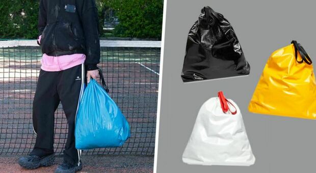 Balenciaga presenta Trash Pouch , la busta per la spazzatura che costa 1800 euro