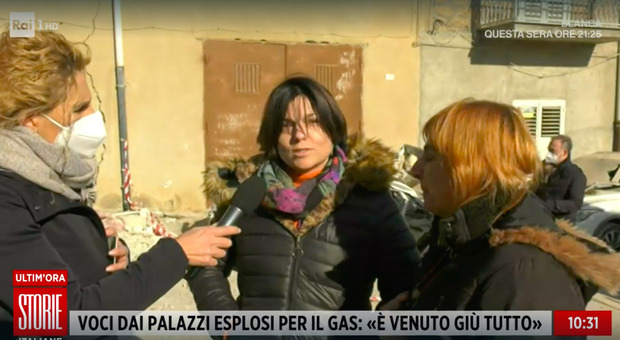 Ravanusa, la testimonianza a Storie Italiane: «Sbalzata fuori dall'auto, miracolata come l'11 dicembre di due anni fa»