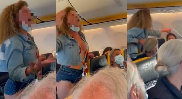 Insulti, calci e sputi in areo: passeggera litiga sul volo da Ibiza e il video diventa virale