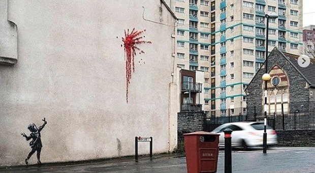Banksy, nuova opera per San Valentino: ecco dove si trova. Ed è già virale FOTO