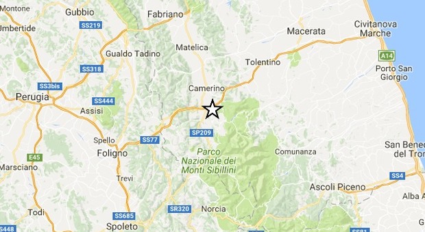 Terremoto, nuova scossa di magnitudo 3.8 alle 17.56 a Perugia