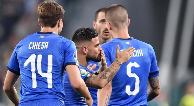 L'esultanza di Insigne L'esultanza di Insigne