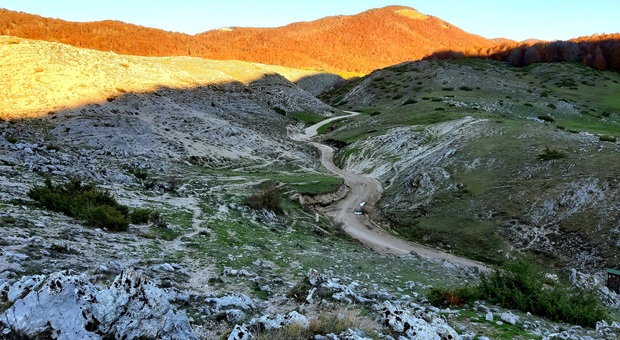 sentiero sui Monti Simbruini Abruzzo
