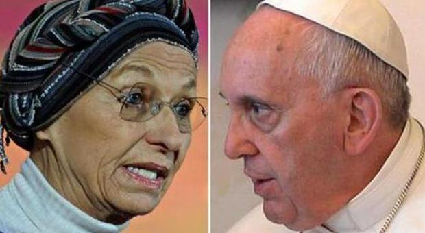 Emma Bonino e Papa Bergoglio