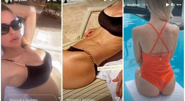 Ilary Blasi, bikini o intero? Le foto in costume dalla vacanza in Sardegna fanno impazzire il web
