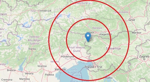 Scossa di terremoto sul confine italo-sloveno