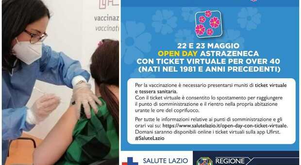 Lazio, oggi le prenotazioni per l'Open Day AstraZeneca: a che ora apre il portale e quali i centri per vaccinarsi