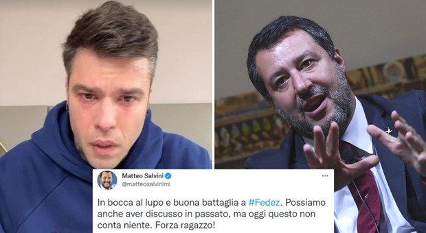 Fedez malato, arrivano gli auguri di Salvini ma i fan insorgono: «Messaggio fuori luogo e inqualificabile»