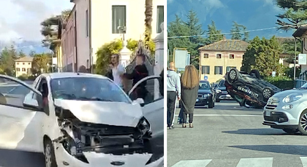 Treviso, rapinatore investe e uccide un ciclista: nella fuga fa ribaltare l'auto dei carabinieri