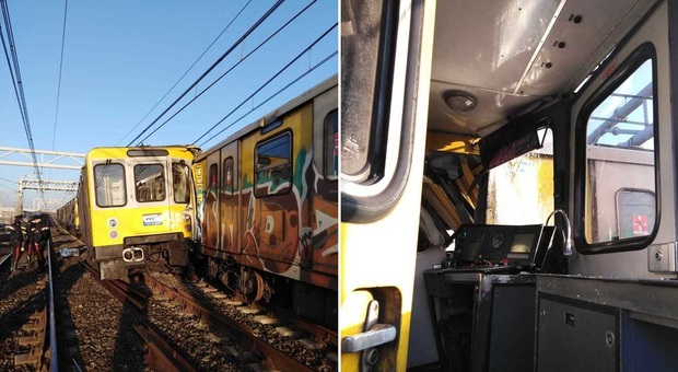 Napoli, scontro tra treni della metropolitana 1 tra Colli Aminei e Piscinola Napoli, scontro tra treni della metropolitana 1 tra Colli Aminei e Piscinola