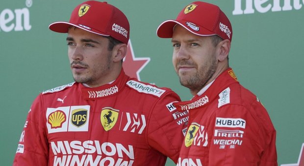 Charles Leclerc e Sebastian Vettel Charles Leclerc e Sebastian Vettel