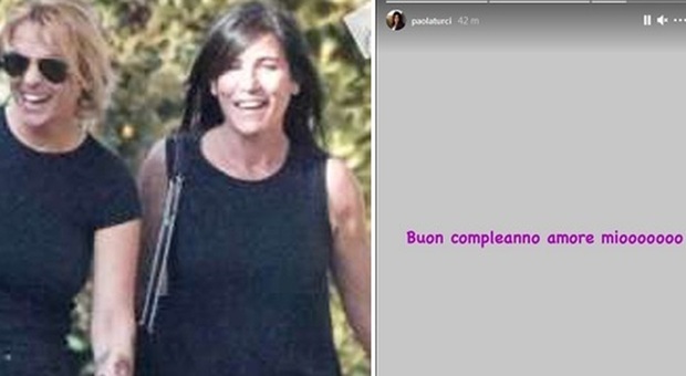 Francesca Pascale e Paola Turci (Foto "Diva e donna" e il post di Paola Turci su Instagram