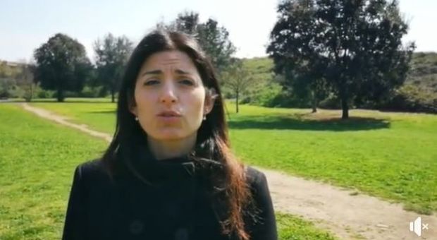 Virginia Raggi alla Caffarella Virginia Raggi alla Caffarella