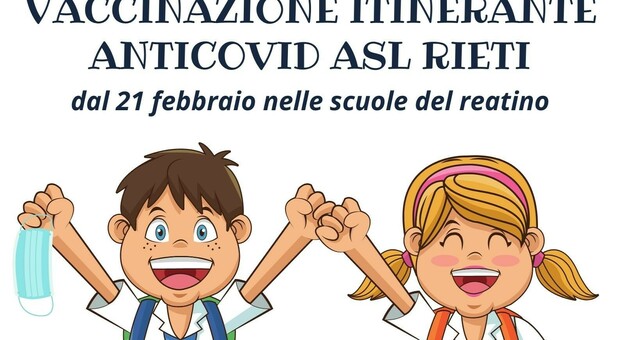 Vaccinazioni anti Covid per gli studenti: lunedì il camper davanti a tre scuole reatine, martedì in Sabina