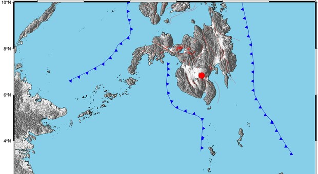 Filippine, terremoto di magnitudo 5.6 nella provincia di Davao del Sur