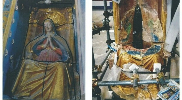 Grazie alla mostra “Artisti della Solidarietà” ha finanziato il restauro della Madonna di Sommati di Amatrice