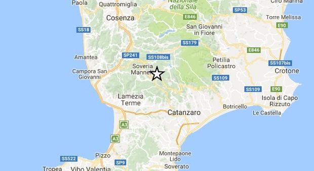 Terremoto, scossa di magnitudo 3.4: "Sentita da Cosenza a Catanzaro"