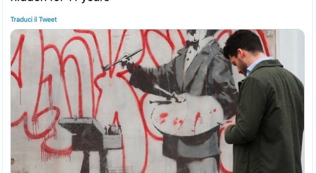 Banksy, torna visibile il Pittore di graffiti: era coperto dal 2008