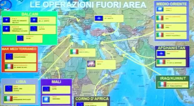 Forze armate, tutte le zone nel mondo dove operano i militari italiani