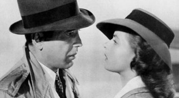 Il film Casablanca: Humphrey Bogart e Ingrid Bergman Il film Casablanca: Humphrey Bogart e Ingrid Bergman