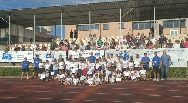 Viterbo, missione compiuta bene l'Educamp per 400 baby atleti, Coni e Forze armate chiudono con una festa l'edizione 2022