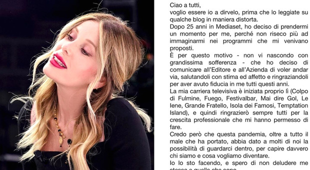 Alessia Marcuzzi dice addio a Mediaset dopo 25 anni: la conduttrice racconta cosa è
