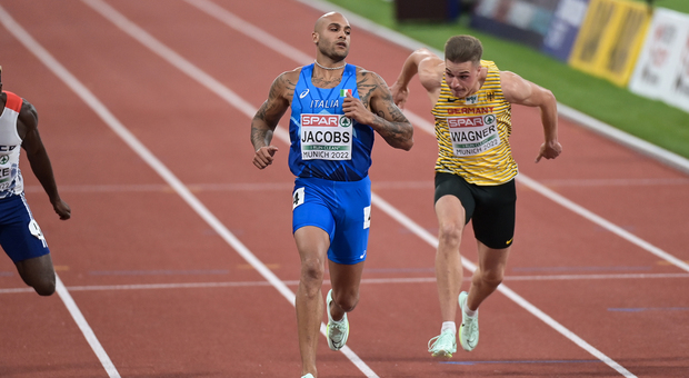 Jacobs in finale nei 100 metri agli Europei di atletica con il miglior tempo (con il suo miglior tempo stagionale)