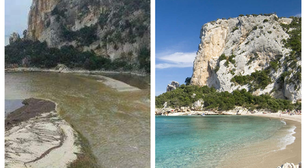 Sardegna, Cala Luna: la spiaggia spazzata via dal maltempo