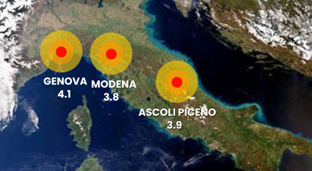 Terremoto a Modena, due forti scosse avvertite fino in Toscana: magnitudo 3.8 e 3.2