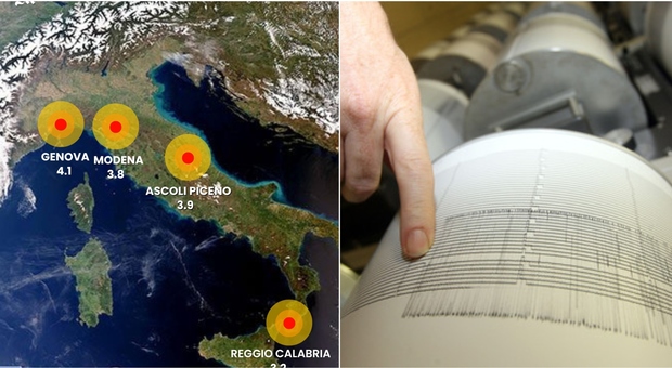 Terremoti, quattro scosse in Italia: cosa sta succedendo? Gli esperti: «Nessun legame tra loro»