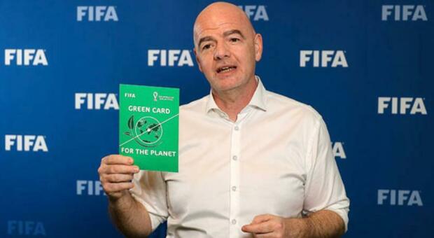 FIFA, Infantino lancia la carta verde per il pianeta: «I mondiali in Qatar saranno carbon neutral»