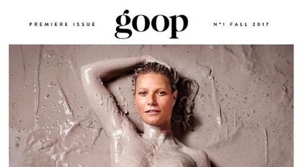 Gwyneth Paltrow e il primo numero della rivista Goop (dal profilo instagram)