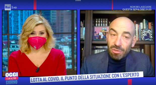 Oggi è un altro Giorno, Matteo Bassetti a Serena Bortone: «Ecco perché non dovrebbe portare la mascherina»