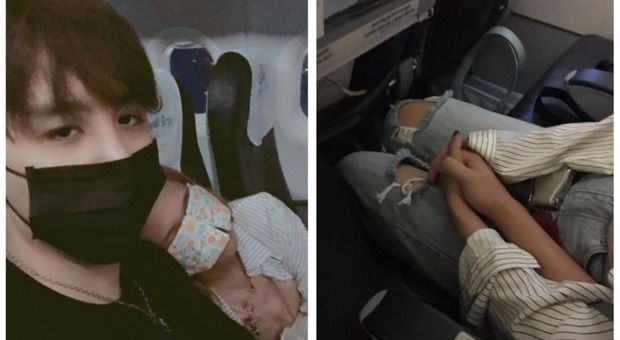 Innamorarsi in aereo durante la turbolenza: «Ci siamo stretti la mano». Il post su Facebook è virale
