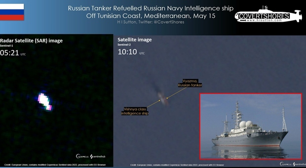 Nave spia russa da guerra davanti alla Sicilia: Mosca sfida la flotta Nato
