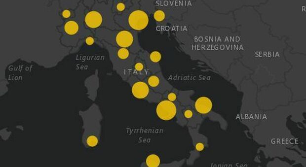 Covid, «Italia prima al mondo per morti ogni 100 mila abitanti»: Johns Hopkins University pubblica i dati della pandemia