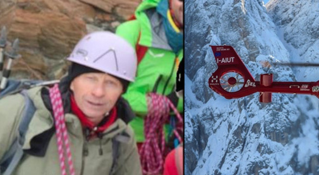 Aiut Alpin Dolomites intervenuto per recuperare il corpo in Val di Zoldo e la vittima Marco Clerico