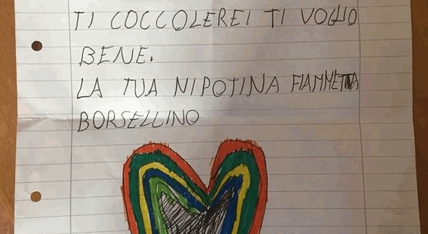 Paolo Borsellino, la lettera della nipotina Fiammetta: Paolo Borsellino, la lettera della nipotina Fiammetta: