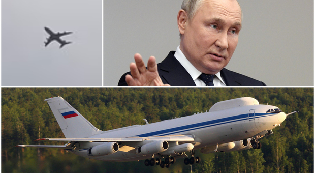 Putin, il suo "Doomsday" avvistato a Mosca: è l'aereo con cui lo zar può governare durante una guerra nucleare