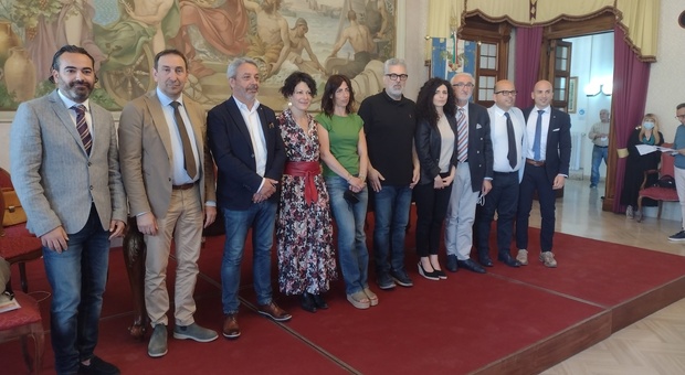 Il presidente Toni Matarrelli con i consiglieri provinciali delegati