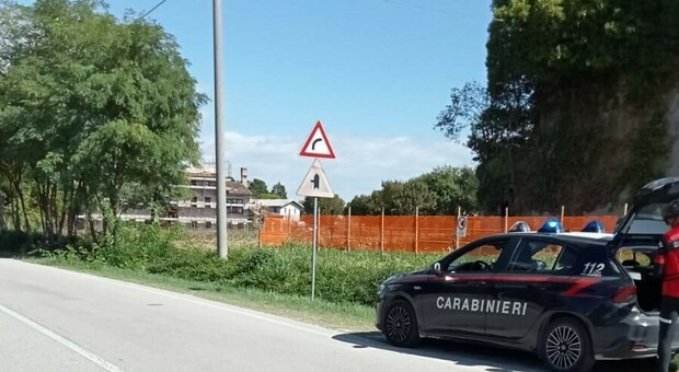 I carabinieri in via Villorba