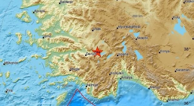 Violento terremoto in Turchia: forte scossa nel pomeriggio